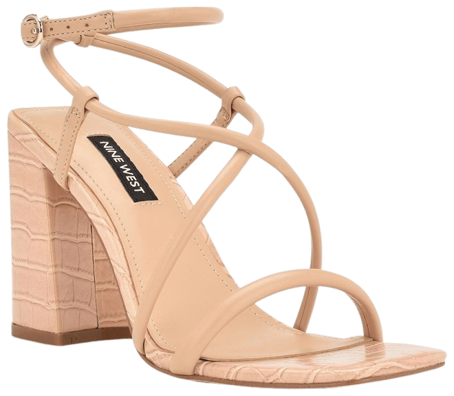 Nine west clearance nude block heel