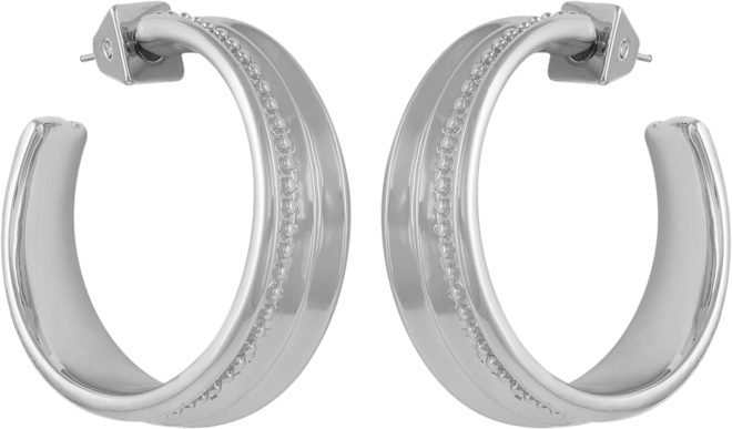 Chunky Open Hoop Earrings