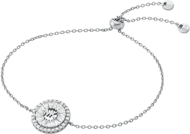 Tapered Baguette and Pave Slider Bracelet