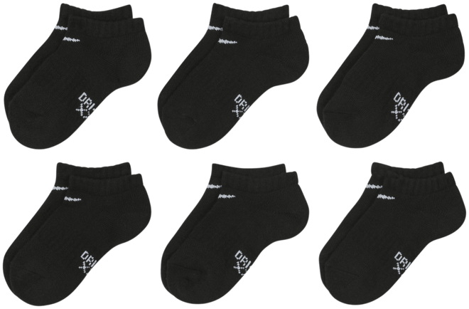 Nike Dri-FIT Performance Basics Calcetines invisibles para niños talla grande (6 pares)