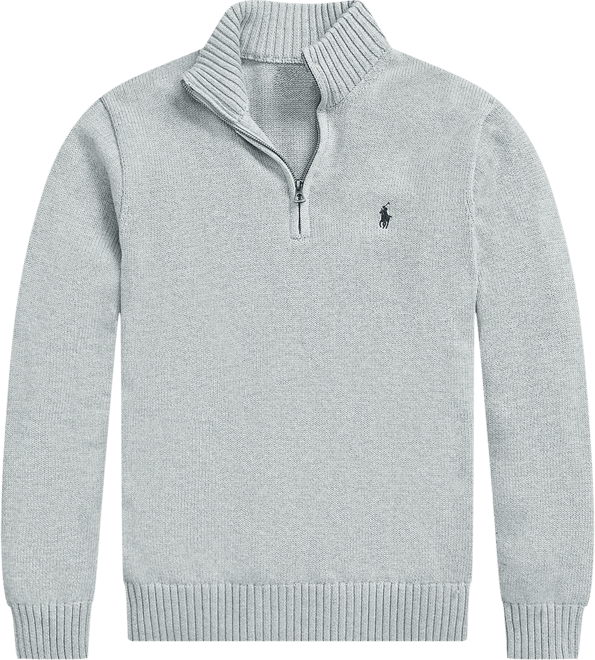 Men's Cotton Quarter-Zip Sweater