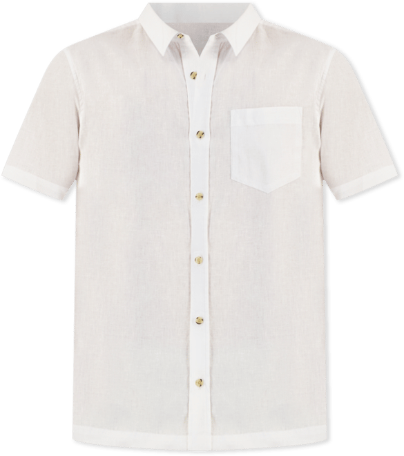 Men's Blake Linen Chambray Short Sleeve Button-Front Shirt, Created for Macy's