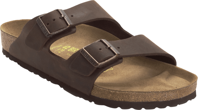 Men's Arizona Essentials Oiled Leather Two-Strap Sandals from Finish Line
