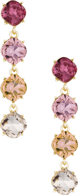 Four the Money Glass Earrings