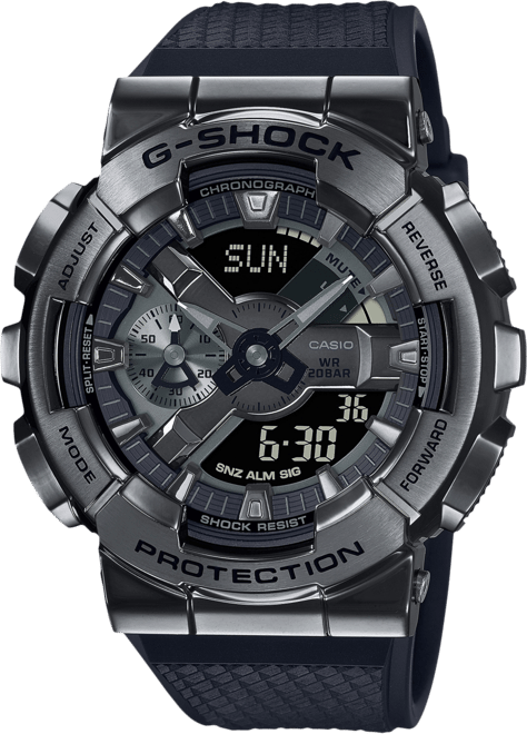 Men's Analog-Digital Black Resin Watch, 48.8mm, GM110BB-1A