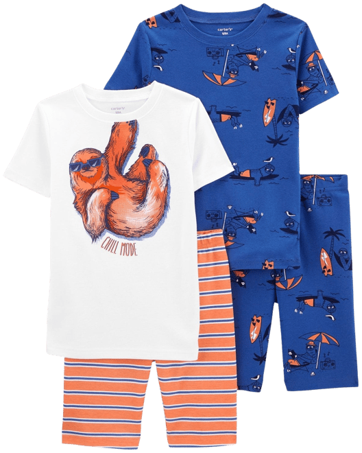 Boys 4 12 Carter s Sloth Tops Bottoms Pajama Set