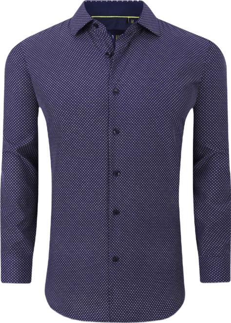 Men's Geometric Four-Way Stretch Button Down Shirt