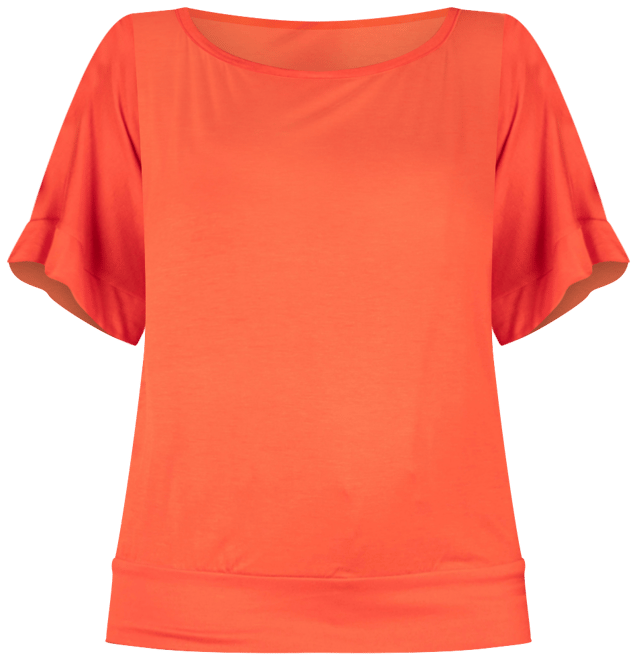 Plus Size Short Sleeve Loose Fitting Dolman Top