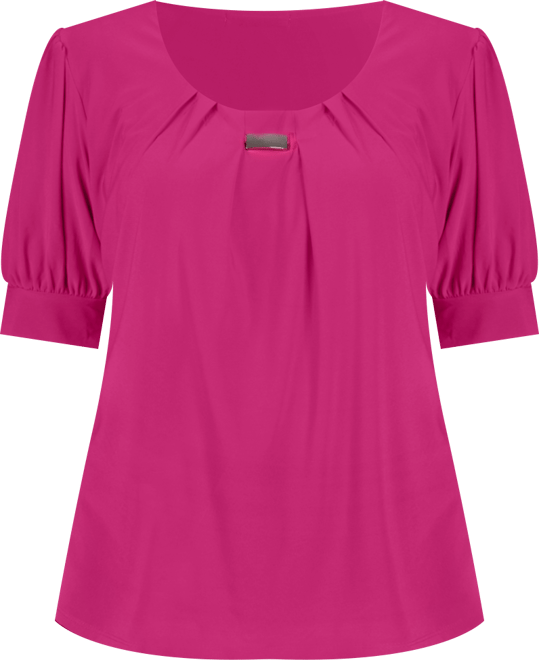 Petite Short Sleeve Balloon Sleeve Top