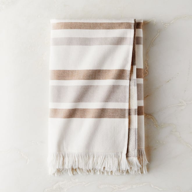 Kalani Organic Cotton White Bath Towels