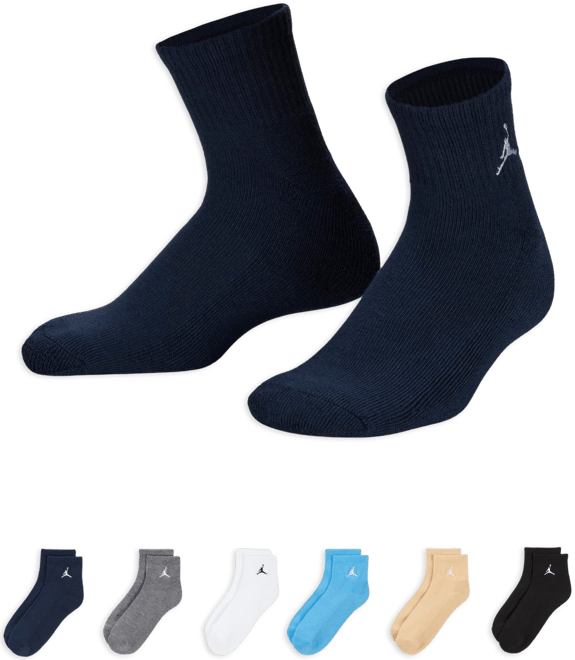Jordan Everyday Essentials Big Kids' Ankle Socks (6 Pairs)