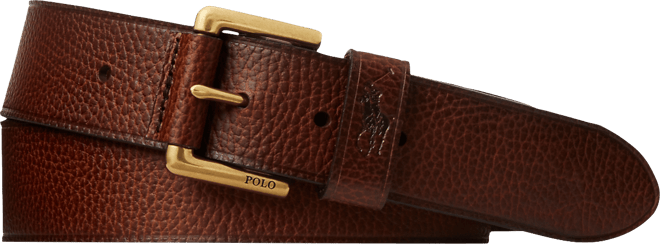 Men's Signature Pony Leather Belt