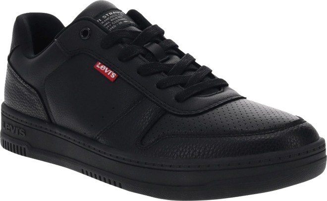 Men's Drive Faux-Leather Low Top Lace-up Sneakers