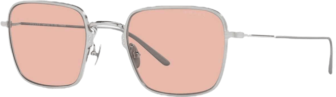 Titanium Rectangular Men's Sunglasses, Pr 54WS