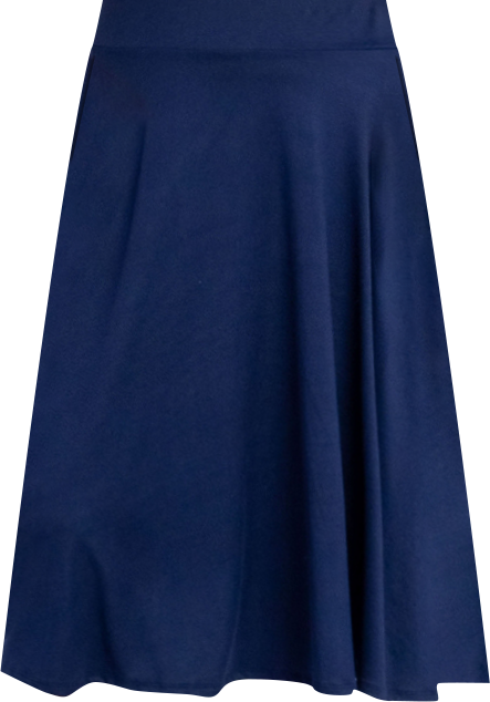 Women's Elastic Waistband Pocket Midi Skirt