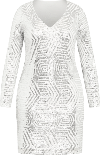 Plus Size Bright Lights Mini Dress