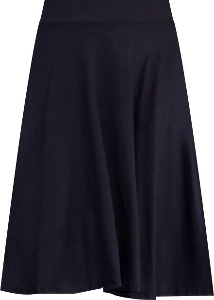 Women's Elastic Waistband Pocket Midi Skirt