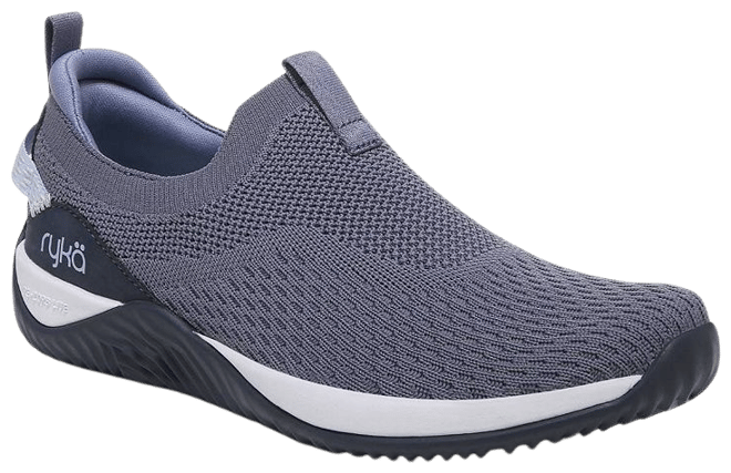 Women's Ryka, Echo Knit Slip-On Sneaker Grey 11 W