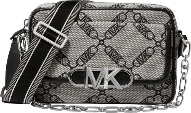 Mk Parker Medium Logo Crossbody Bag - Van/cream - Michael Kors