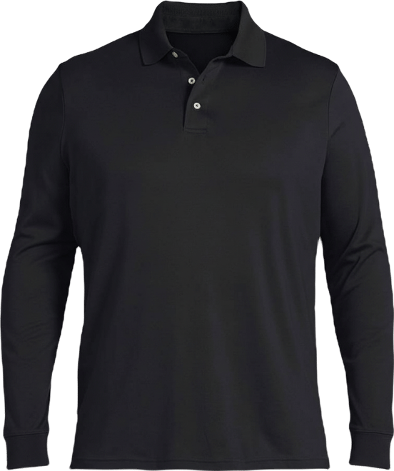 Men's Long Sleeve Cotton Supima Polo Shirt
