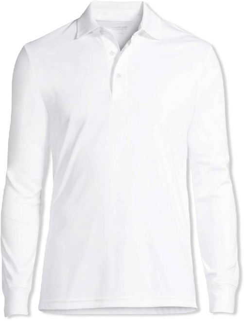 Men's Long Sleeve Cotton Supima Polo Shirt