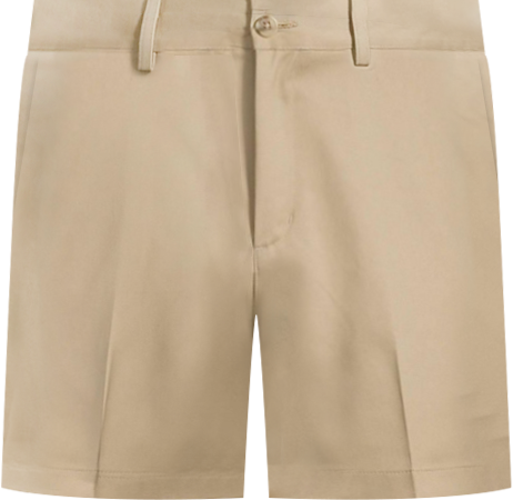 Men's No Iron 6" Comfort Waist Plain Front Chino Short
