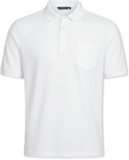 Men's Short Sleeve Cotton Supima Polo Shirt with Pocket