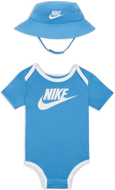Nike Baby Core Bucket Hat and Bodysuit Set