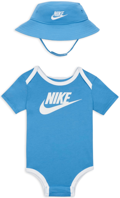 Nike Baby Core Bucket Hat and Bodysuit Set