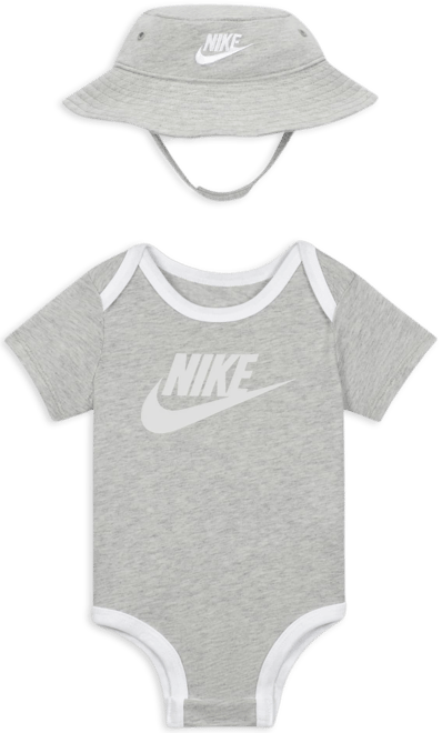 Nike Baby Core Bucket Hat and Bodysuit Set