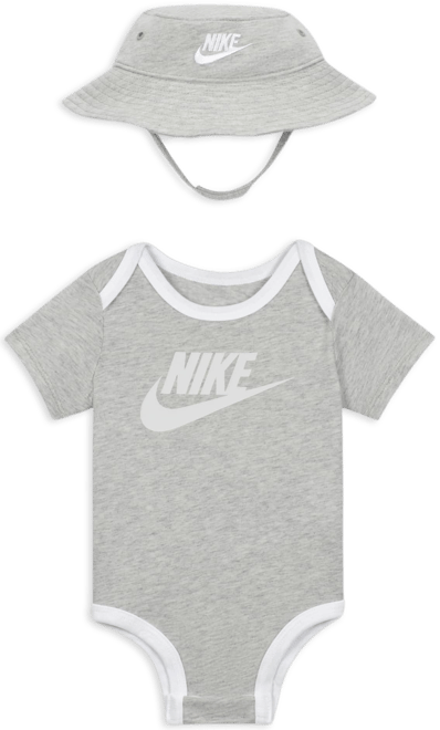 Nike Baby Core Bucket Hat and Bodysuit Set