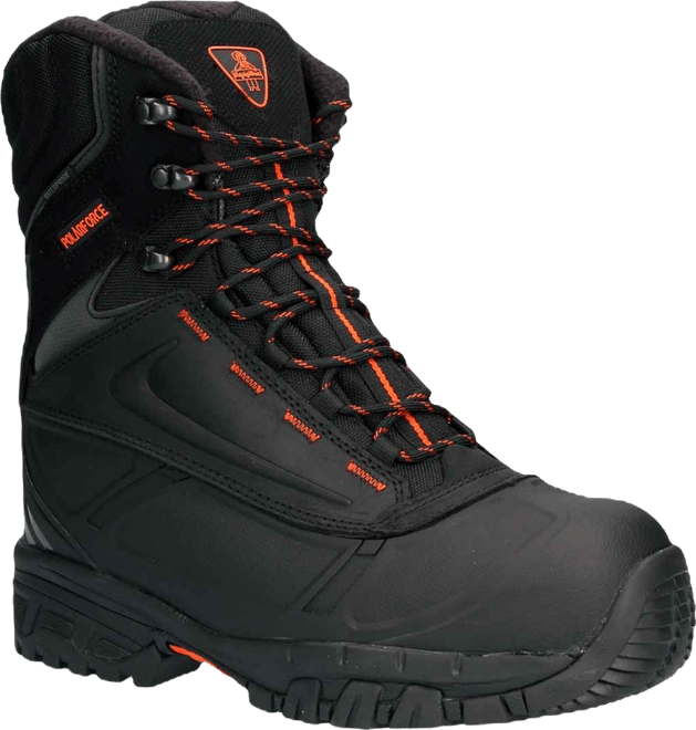 Men's Polar Force Max Waterproof Insulated 8-Inch Leather Work Boots