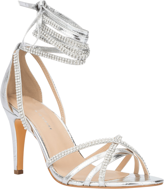 Fashion to Figure Women s Wide Width Gem Strap High Heels