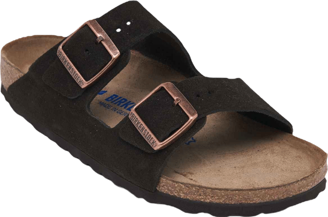 Women's Arizona Soft Footbed Suede Leather Sandals from Finish Line