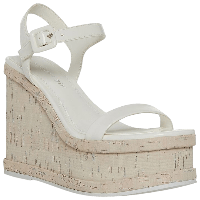 Madden girl white platform sandals hot sale