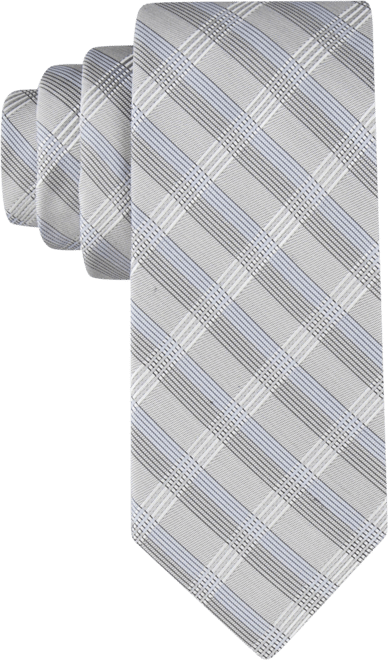 Men's Creme Plaid Tie