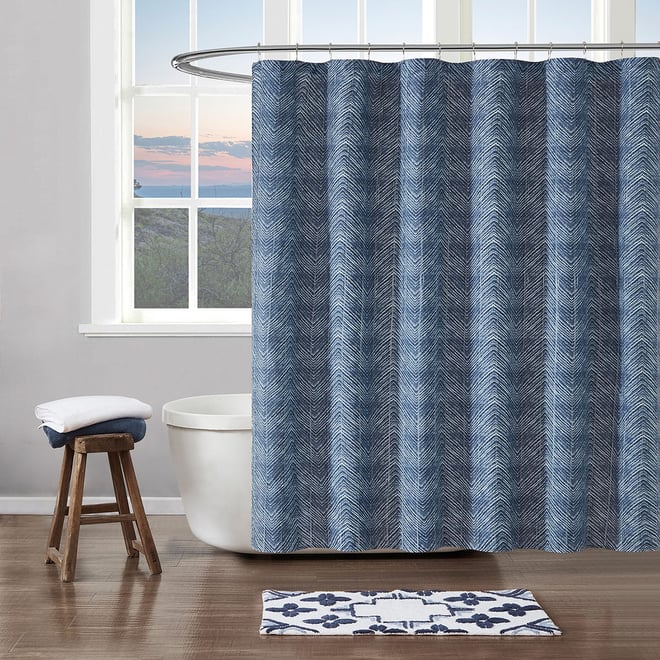 Frye And Co Chevron Shower Curtain Pem