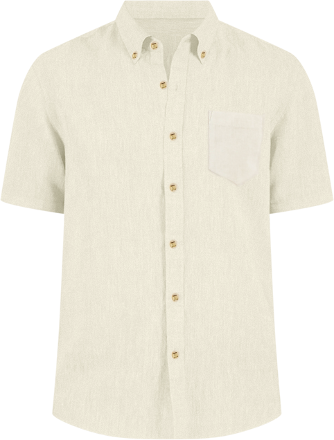 Men's Blake Linen Chambray Short Sleeve Button-Front Shirt, Created for Macy's