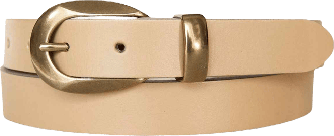 Women's Metal Loop Leather Pant Belt