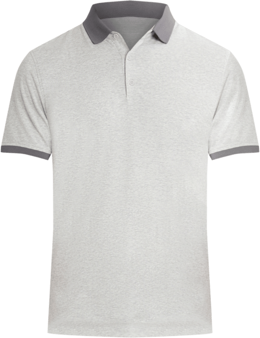 Men's Solid Button Placket Polo Shirt