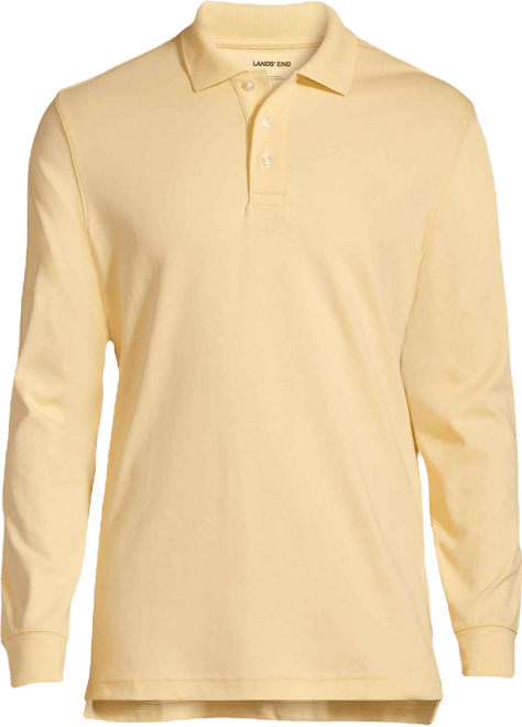 Men's Long Sleeve Interlock Polo Shirt