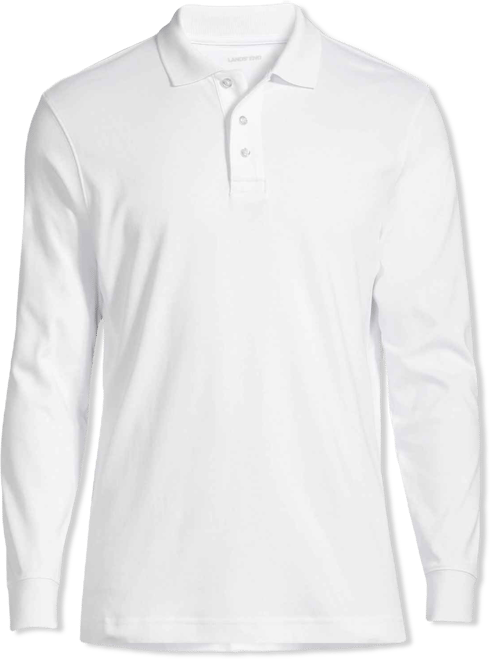Men's Long Sleeve Interlock Polo Shirt