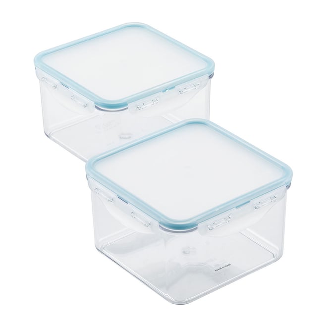 LocknLock Set of 10 Multi-Color Square Containers 