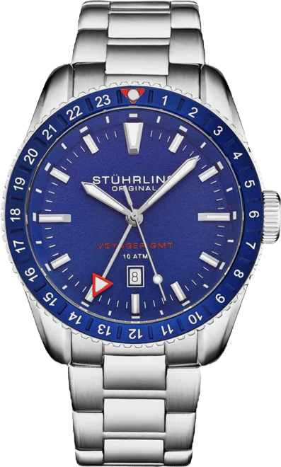 Men's Aquadiver Silver-tone Stainless Steel , Blue Dial , 49mm Round Watch