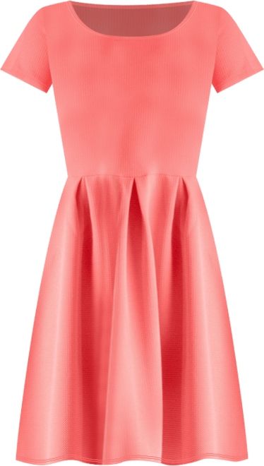 Women's Scoop Neck Knee Length with Pocket Dress