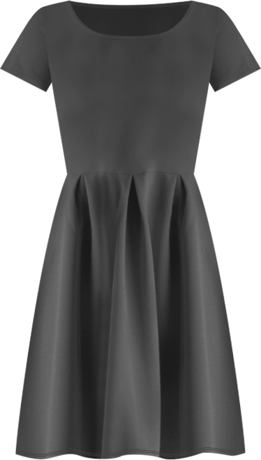 Women's Scoop Neck Knee Length with Pocket Dress