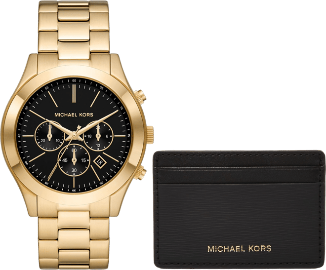 特価！Michael Kors Men's Gold-Tone Runway Oversized Watch Oversized Runway Gold-Tone Watch | Michael Kors [US]