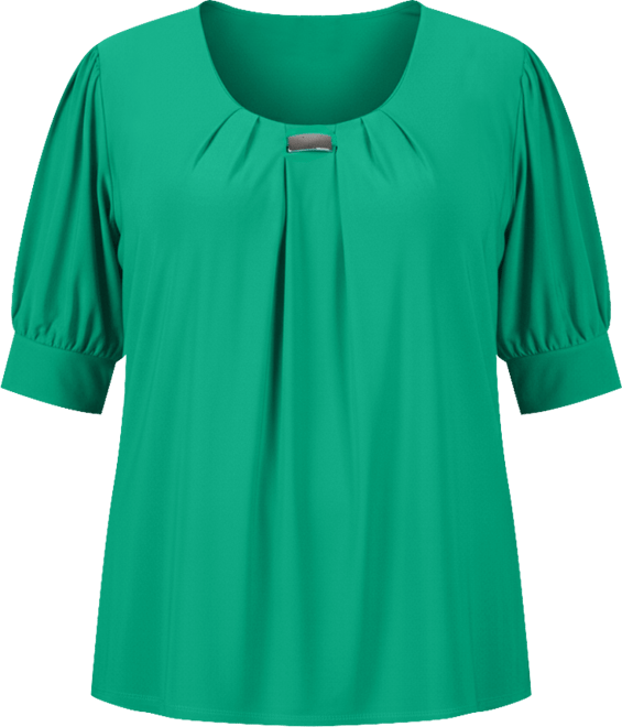 Petite Short Sleeve Balloon Sleeve Top