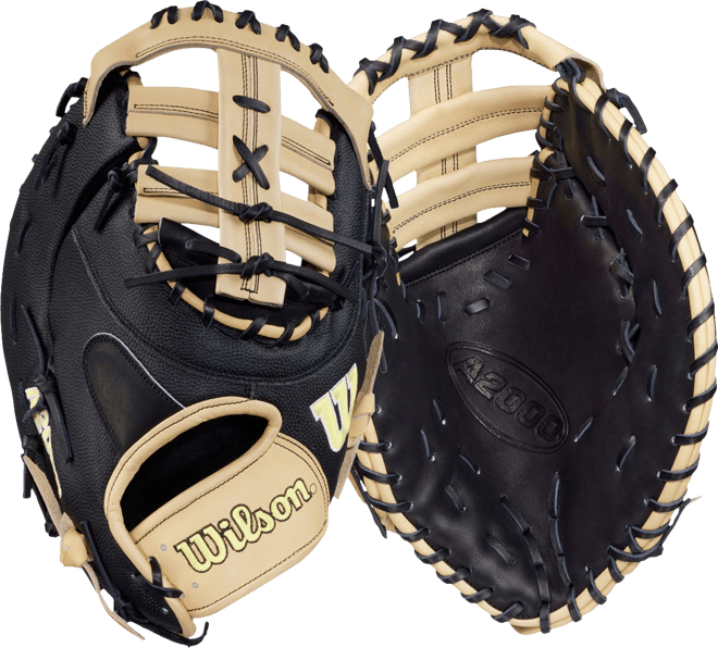 Wilson A2000 硬式、軟式兼用　ファーストミッド　黒/茶 Wilson 12.5'' José Abreu A2000 Series First Base Mitt | Dick's