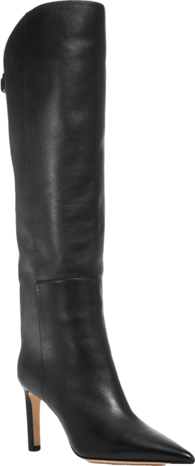 靴 Jimmy choo high heel boot ALIZZE KB 85 | Black Smooth Leather Knee-High Boots | Autumn